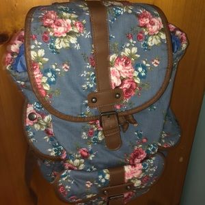 floral bookbag